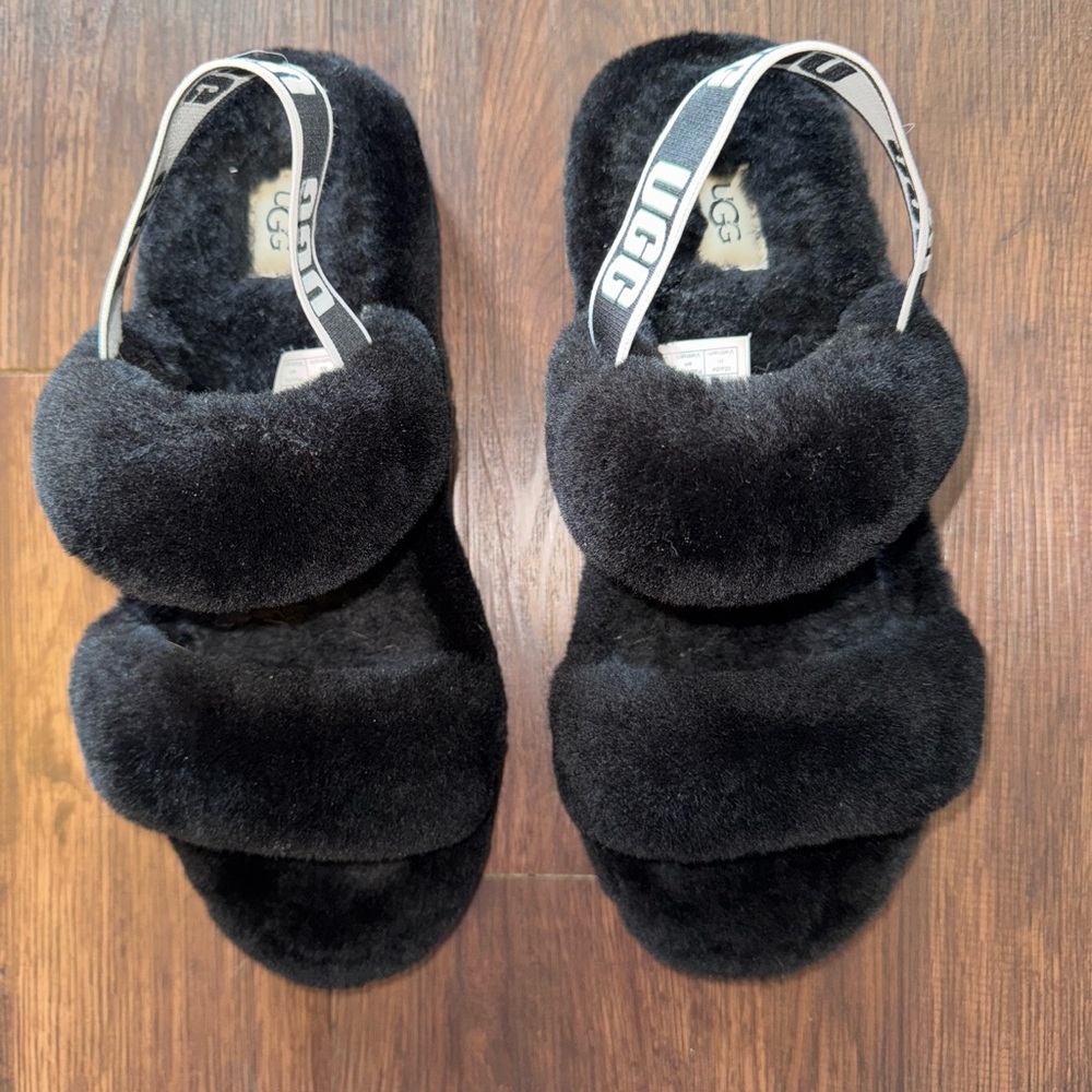 Black UGG Oh Yeah Slide – Size 10, Worn Once